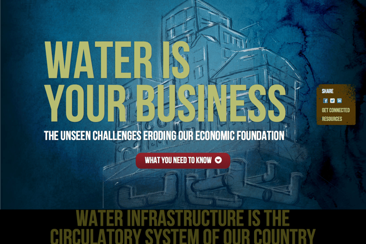 Water Is Your Business website preview